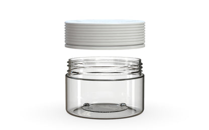 Chubby Gorilla|7.5oz Clear XL Jar W/ Spiral CR White Cap