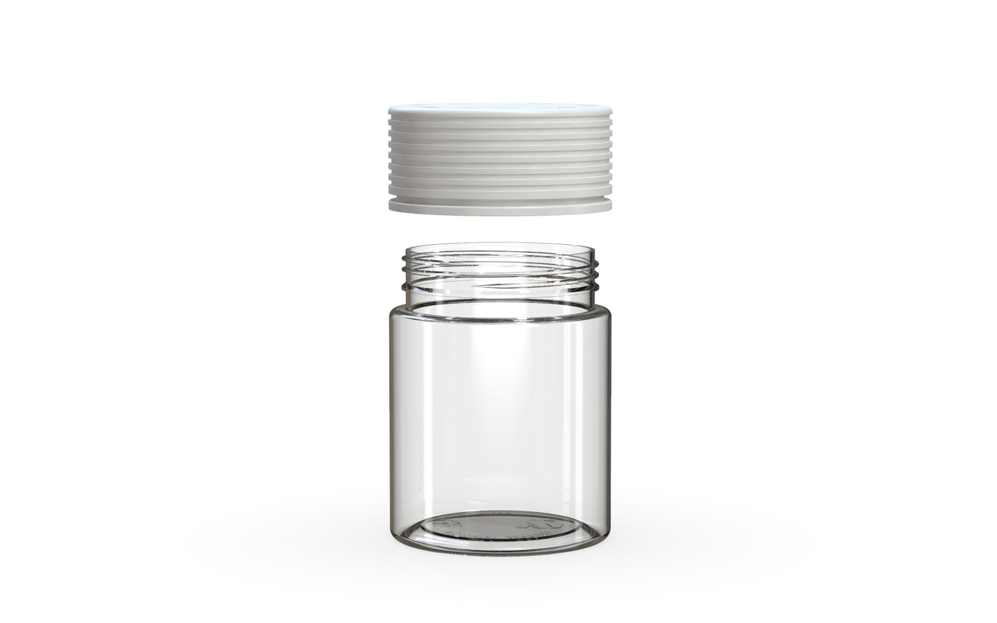 Chubby Gorilla|4oz Clear Jar W/ Spiral CR White Cap