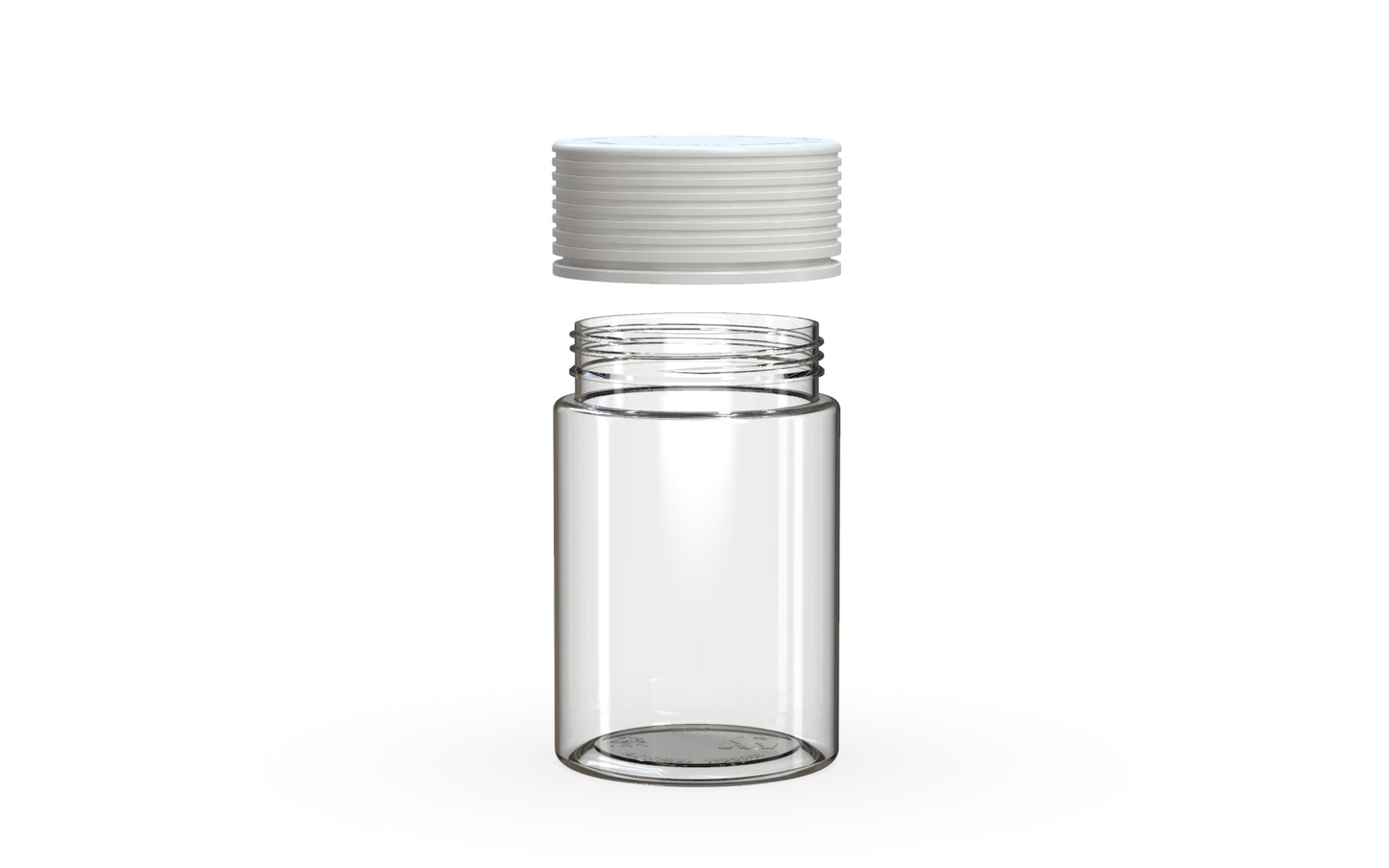 Chubby Gorilla|5oz Clear Jar W/ Spiral CR White Cap