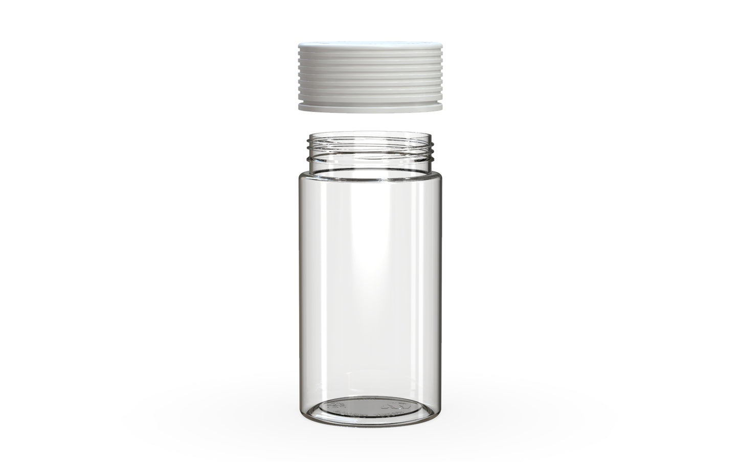 Chubby Gorilla|6oz Clear Jar W/ Spiral CR White Cap