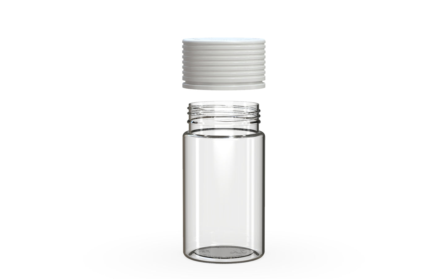 Chubby Gorilla|60mlm Clear Bottles W/ Spiral CR Black Cap