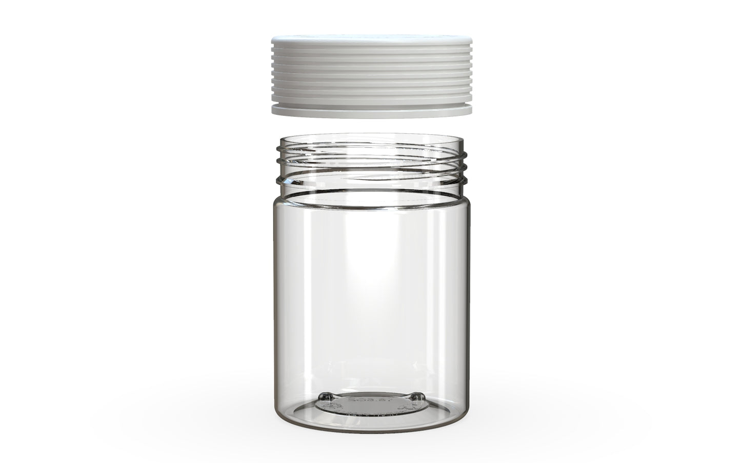 Chubby Gorilla|21.5oz Clear XL Jar W/ Spiral CR White Cap
