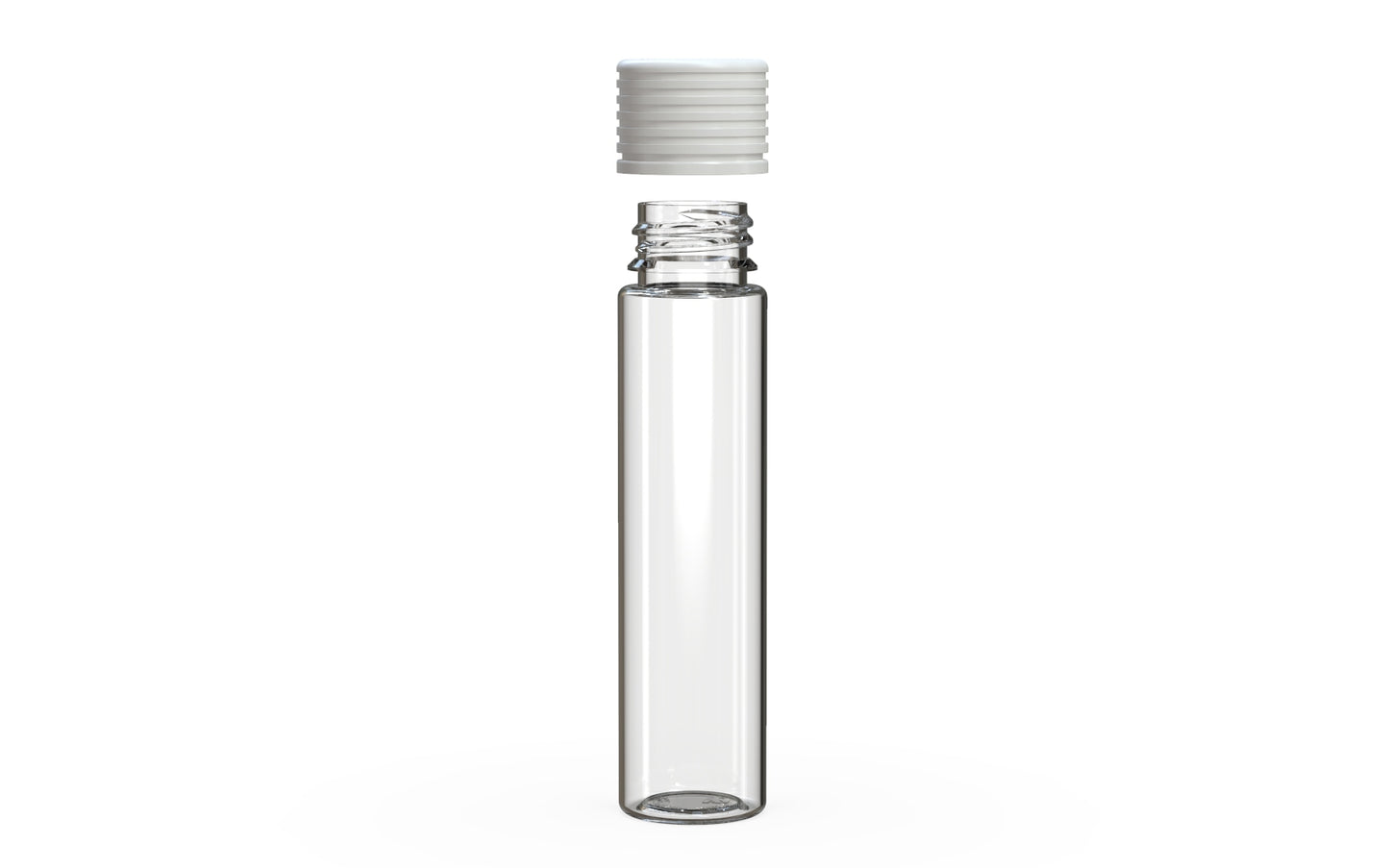 Chubby Gorilla|25x95mm Clear Tube W/ Spiral CR White Cap