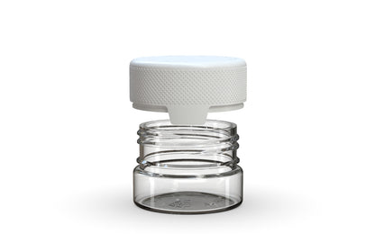 Chubby Gorilla|1oz Clear Container W/ Aviator CR White Cap