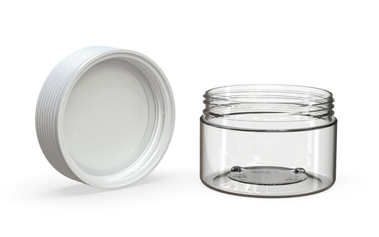 Chubby Gorilla|7.5oz Clear XL Jar W/ Spiral CR White Cap