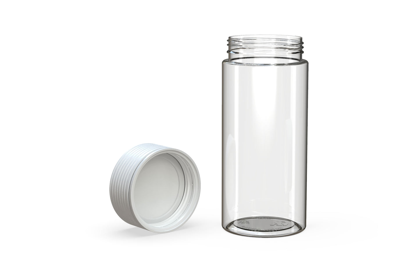 Chubby Gorilla|8oz Clear Jar W/ Spiral CR White Cap