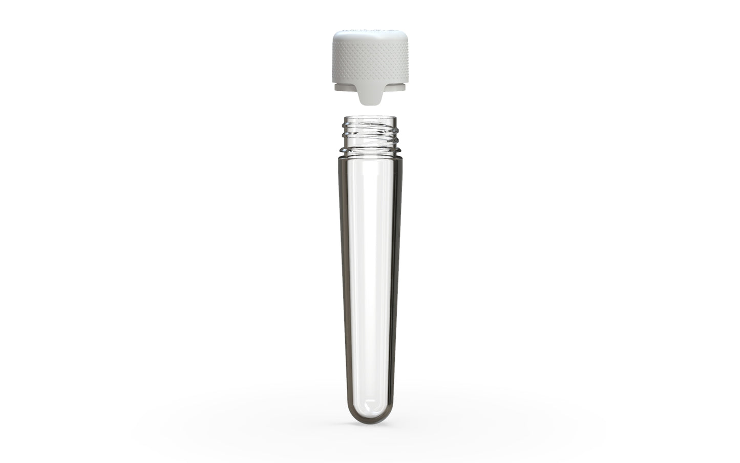 Chubby Gorilla|25x100mm Clear Tube W/ Aviator CR White Cap