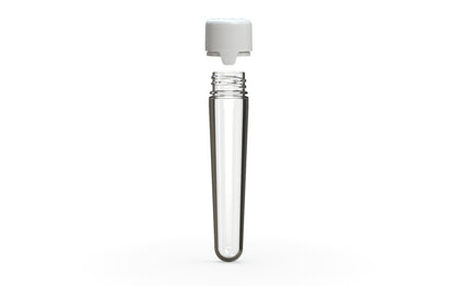 Chubby Gorilla|25x100mm Clear Tube W/ Aviator CR White Cap