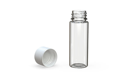 Chubby Gorilla|25x65mm Clear Tube W/ Spiral CR White Cap