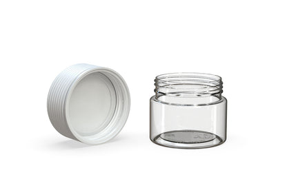 Chubby Gorilla|2oz Clear Jar W/ Spiral CR White Cap