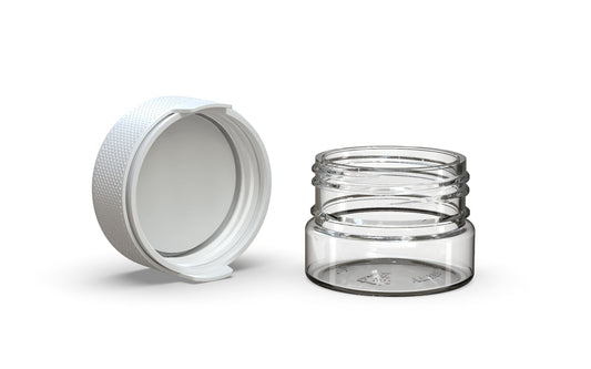 Chubby Gorilla|1oz Clear Container W/ Aviator CR White Cap