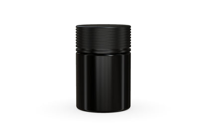 Chubby Gorilla|4oz Black Jar W/ Spiral CR Black Cap