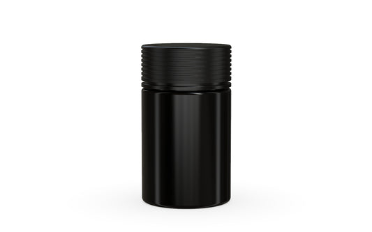 Chubby Gorilla|5oz Black Jar W/ Spiral CR Black Cap