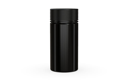 Chubby Gorilla|6oz Black Jar W/ Spiral CR Black Cap