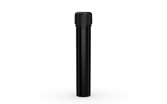 Chubby Gorilla|25x100mm Black Flat Bottom Tube W/ Aviator CR Black Cap