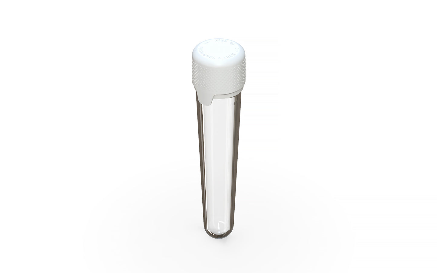 Chubby Gorilla|25x100mm Clear Tube W/ Aviator CR White Cap