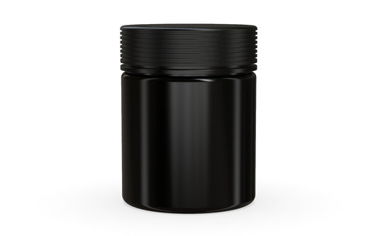 Chubby Gorilla|18.5oz Black XL Jar W/ Spiral CR Black Cap