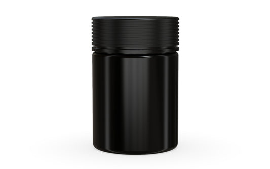 Chubby Gorilla|21.5oz Black XL Jar W/ Spiral CR Black Cap