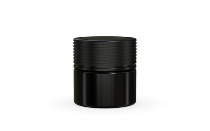 Chubby Gorilla|2oz Black Jar W/ Spiral CR Black Cap