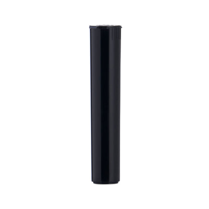 95mm Child Resistant Opaque Black Pop Top Plastic Pre-Roll Tubes