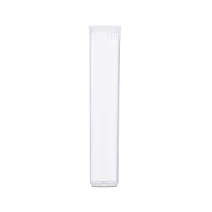 90mm Child Resistant Clear Pop Top Plastic Pre-Roll Tubes