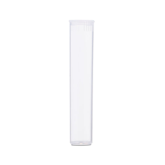95mm Child Resistant Clear Pop Top Plastic Pre-Roll Tubes