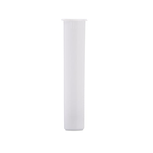 95mm Child Resistant White Opaque Pop Top Plastic Pre-Roll Tubes