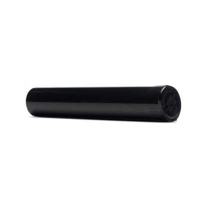 95mm Child Resistant Opaque Black Pop Top Plastic Pre-Roll Tubes