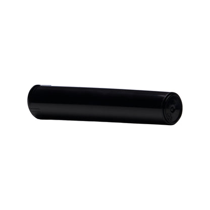90mm Child Resistant Black Opaque Pop Top Plastic Pre-Roll Tubes