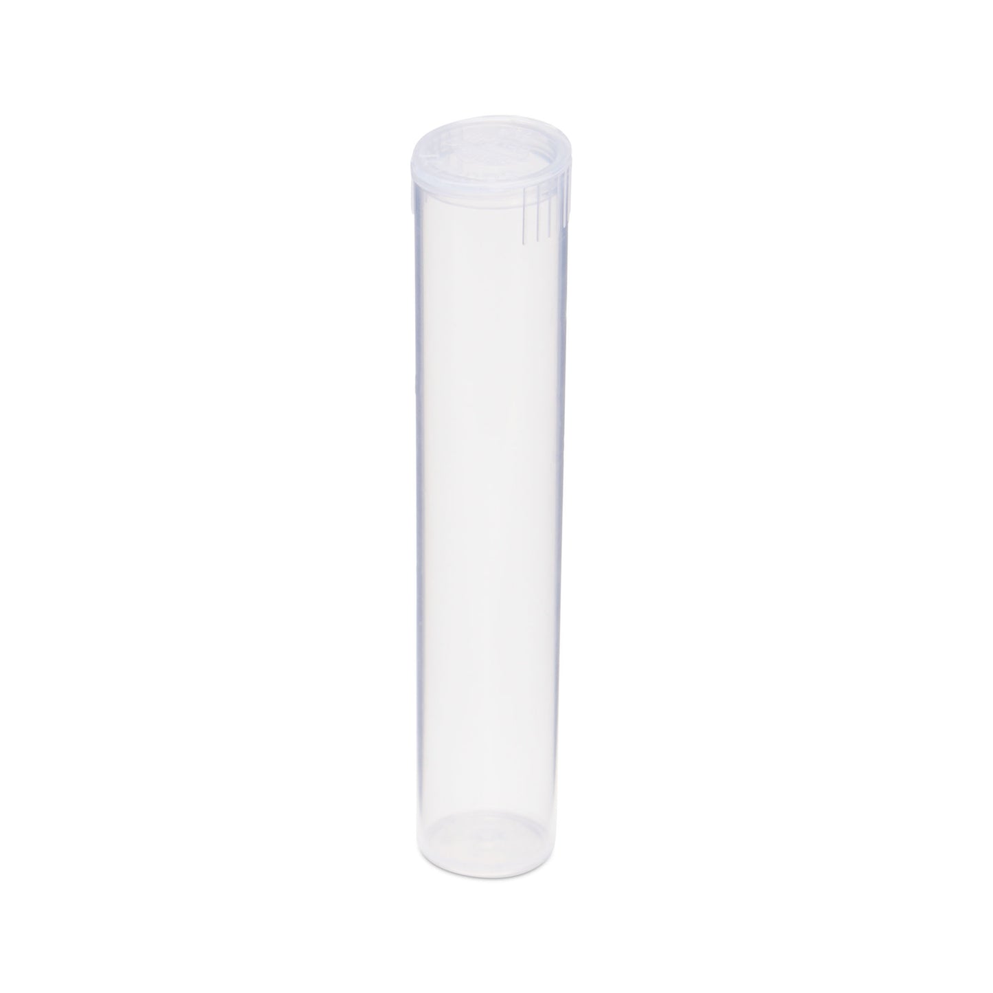 90mm Child Resistant Clear Pop Top Plastic Pre-Roll Tubes